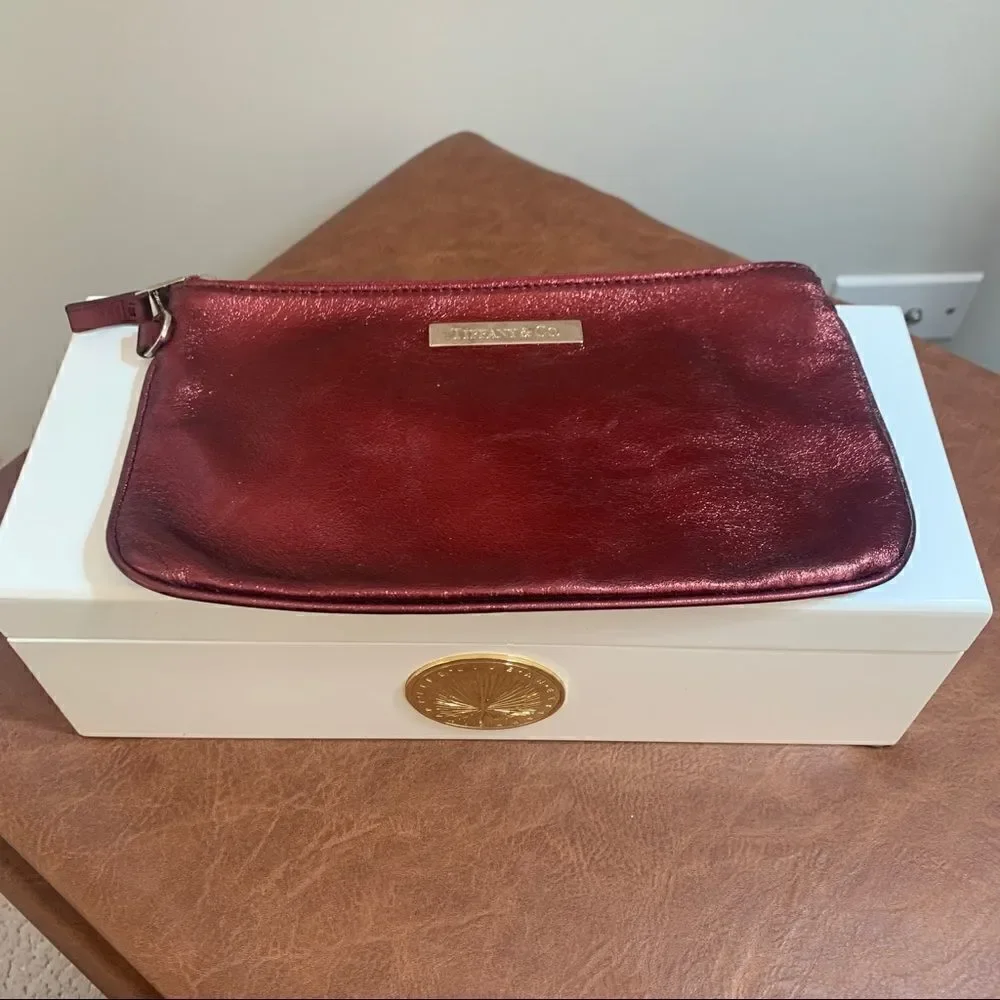 Tiffany & Co. Reversible Burgundy Suede/Leather